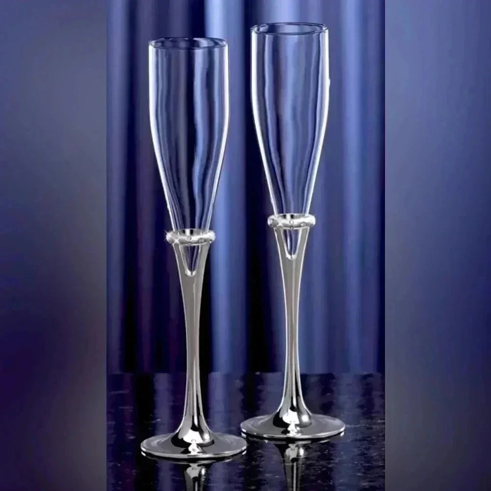 Lenox | Devotion Flute crystal pair, set
